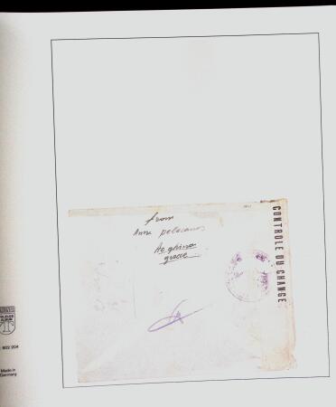 1918-1964 Collection of covers with "CONTROLE DES CHANGE"