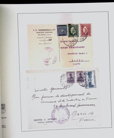 1918-1964 Collection of covers with "CONTROLE DES CHANGE"