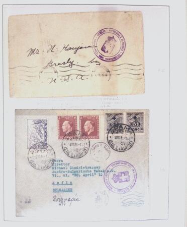 1918-1964 Collection of covers with "CONTROLE DES CHANGE"