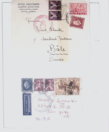1918-1964 Collection of covers with "CONTROLE DES CHANGE"