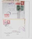 1918-1964 Collection of covers with "CONTROLE DES CHANGE"
