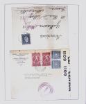 1918-1964 Collection of covers with "CONTROLE DES CHANGE"