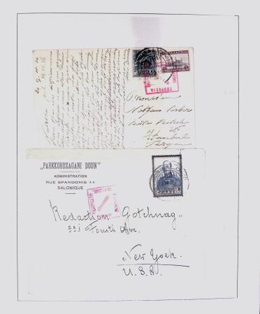 1918-1964 Collection of covers with "CONTROLE DES CHANGE"