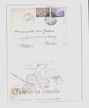 1918-1964 Collection of covers with "CONTROLE DES CHANGE"
