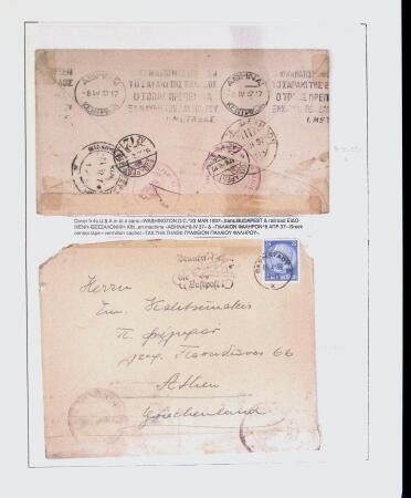 1918-1964 Collection of covers with "CONTROLE DES CHANGE"