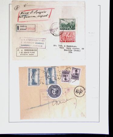 1918-1964 Collection of covers with "CONTROLE DES CHANGE"