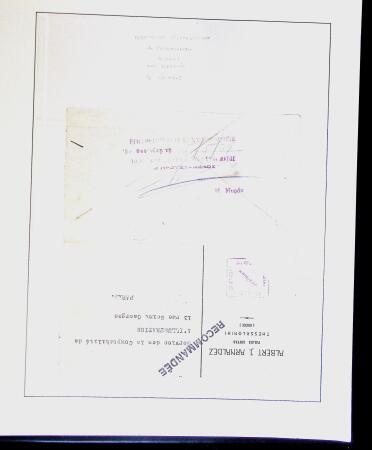 1918-1964 Collection of covers with "CONTROLE DES CHANGE"