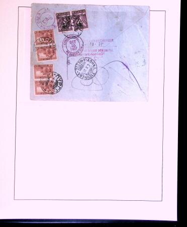 1918-1964 Collection of covers with "CONTROLE DES CHANGE"