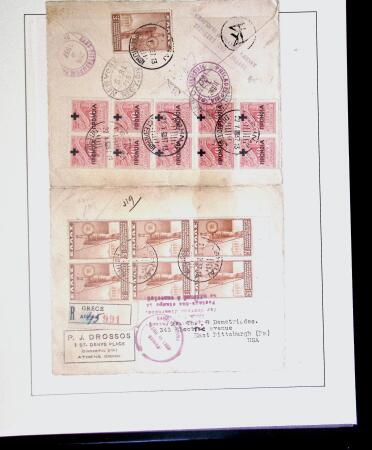 1918-1964 Collection of covers with "CONTROLE DES CHANGE"