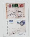 1918-1964 Collection of covers with "CONTROLE DES CHANGE"
