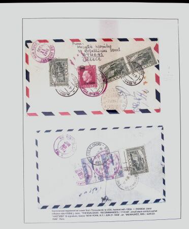 1918-1964 Collection of covers with "CONTROLE DES CHANGE"