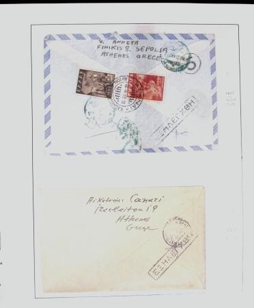 1918-1964 Collection of covers with "CONTROLE DES CHANGE"