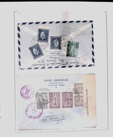 1918-1964 Collection of covers with "CONTROLE DES CHANGE"