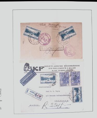 1918-1964 Collection of covers with "CONTROLE DES CHANGE"