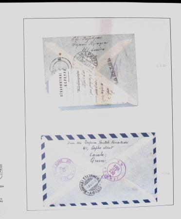 1918-1964 Collection of covers with "CONTROLE DES CHANGE"