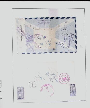 1918-1964 Collection of covers with "CONTROLE DES CHANGE"