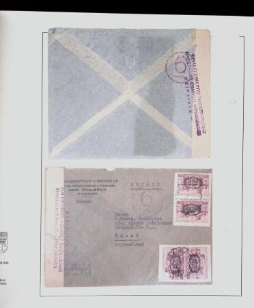 1918-1964 Collection of covers with "CONTROLE DES CHANGE"