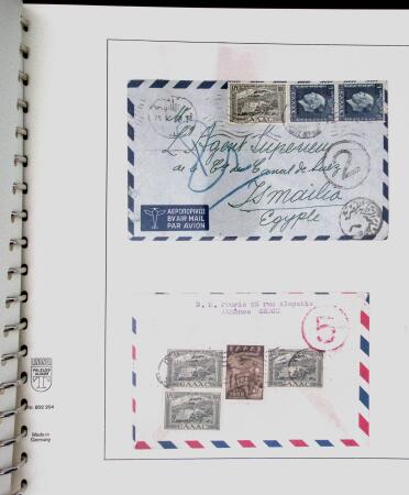 1918-1964 Collection of covers with "CONTROLE DES CHANGE"