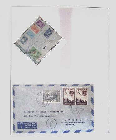 1918-1964 Collection of covers with "CONTROLE DES CHANGE"