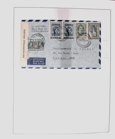 1918-1964 Collection of covers with "CONTROLE DES CHANGE"
