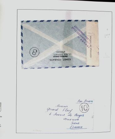 1918-1964 Collection of covers with "CONTROLE DES CHANGE"