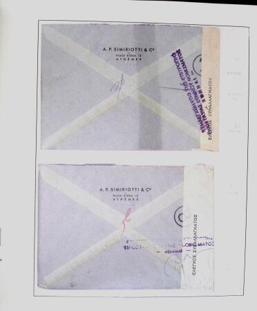 1918-1964 Collection of covers with "CONTROLE DES CHANGE"