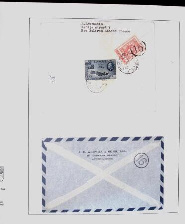 1918-1964 Collection of covers with "CONTROLE DES CHANGE"