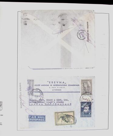 1918-1964 Collection of covers with "CONTROLE DES CHANGE"