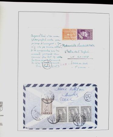 1918-1964 Collection of covers with "CONTROLE DES CHANGE"