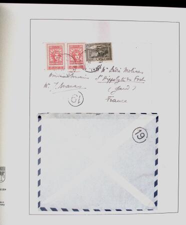 1918-1964 Collection of covers with "CONTROLE DES CHANGE"