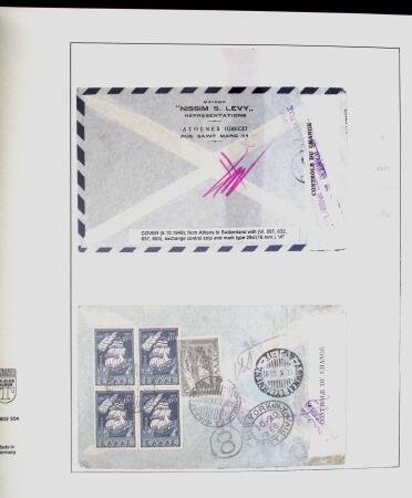 1918-1964 Collection of covers with "CONTROLE DES CHANGE"