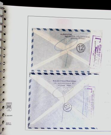1918-1964 Collection of covers with "CONTROLE DES CHANGE"