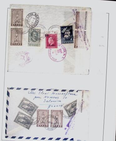 1918-1964 Collection of covers with "CONTROLE DES CHANGE"