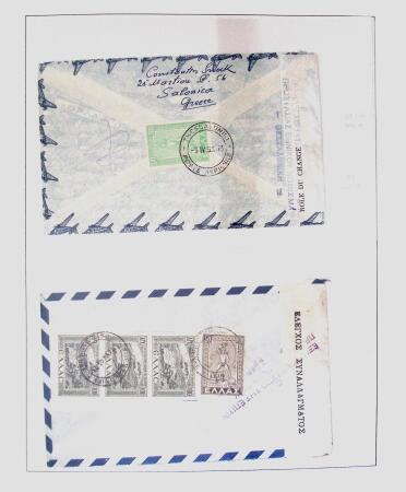 1918-1964 Collection of covers with "CONTROLE DES CHANGE"