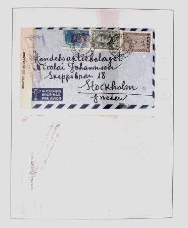 1918-1964 Collection of covers with "CONTROLE DES CHANGE"