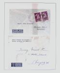 1918-1964 Collection of covers with "CONTROLE DES CHANGE"