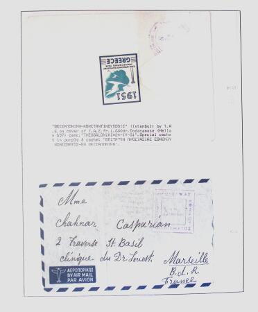 1918-1964 Collection of covers with "CONTROLE DES CHANGE"