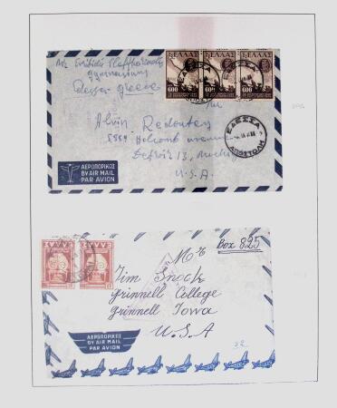 1918-1964 Collection of covers with "CONTROLE DES CHANGE"