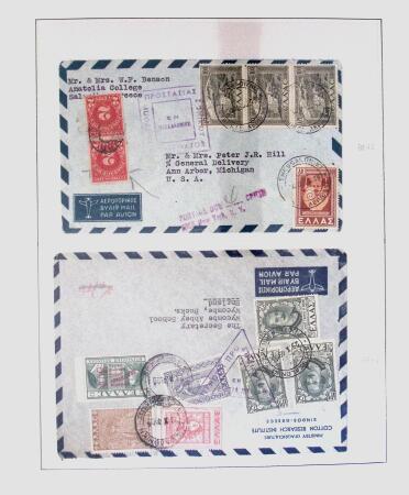 1918-1964 Collection of covers with "CONTROLE DES CHANGE"