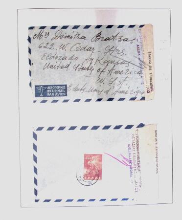 1918-1964 Collection of covers with "CONTROLE DES CHANGE"