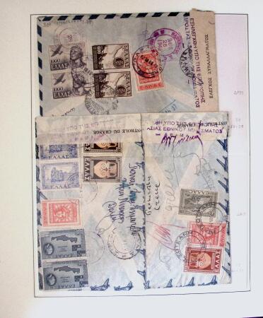 1918-1964 Collection of covers with "CONTROLE DES CHANGE"
