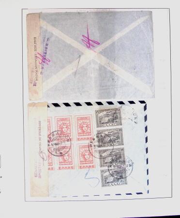 1918-1964 Collection of covers with "CONTROLE DES CHANGE"