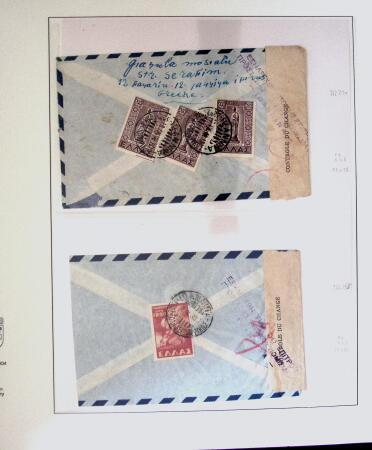 1918-1964 Collection of covers with "CONTROLE DES CHANGE"