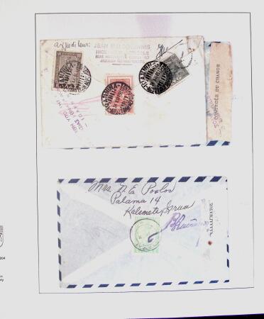 1918-1964 Collection of covers with "CONTROLE DES CHANGE"