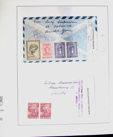 1918-1964 Collection of covers with "CONTROLE DES CHANGE"