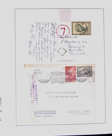 1918-1964 Collection of covers with "CONTROLE DES CHANGE"