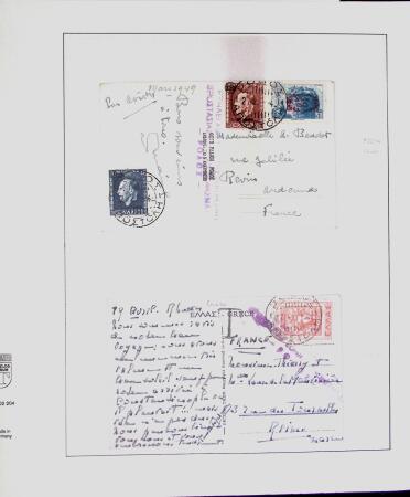 1918-1964 Collection of covers with "CONTROLE DES CHANGE"