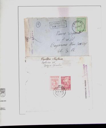 1918-1964 Collection of covers with "CONTROLE DES CHANGE"