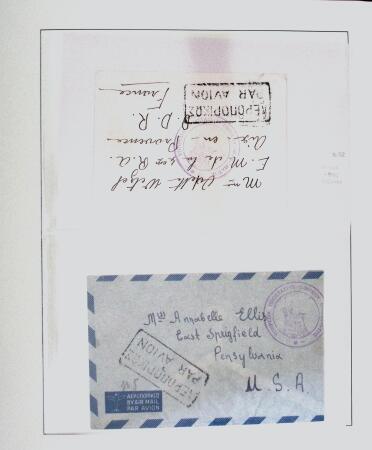 1918-1964 Collection of covers with "CONTROLE DES CHANGE"