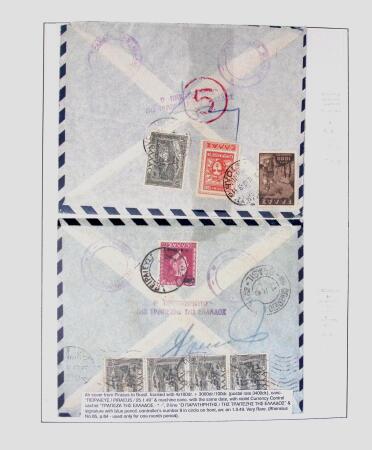 1918-1964 Collection of covers with "CONTROLE DES CHANGE"